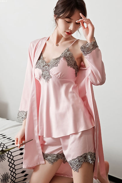 5 Pieces Set Women Pajamas Set: Indulge in Luxurious Comfort