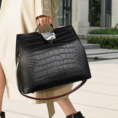 Crocodile Texture Handbag