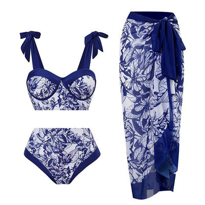 Vintage Three-Piece Swimsuit Set