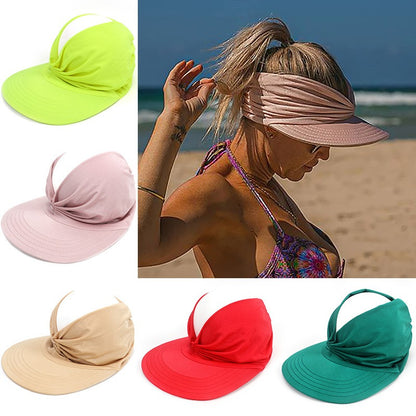 Trendy Visor-Style Baseball Cap with Open Top