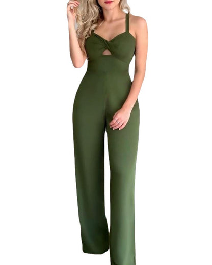 Chic Hollowed-Out Jumpsuit: Sleek and Stylish