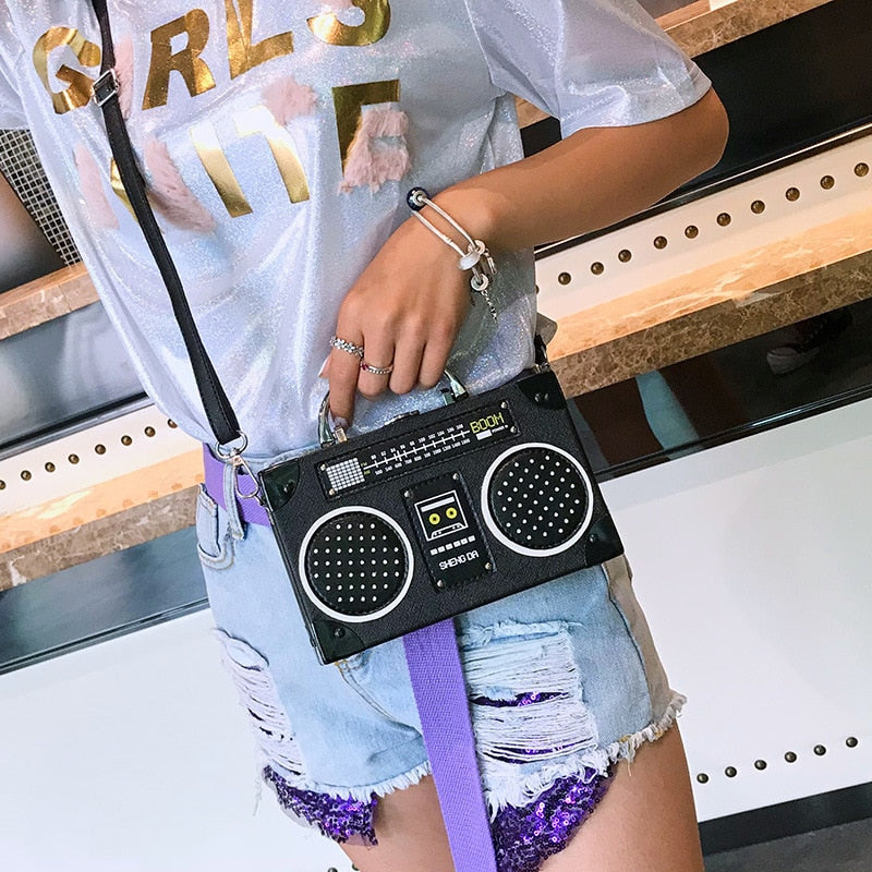 Radio-Shaped Retro Handbags