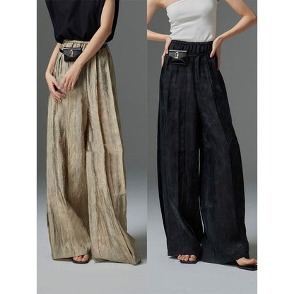 High Street Pleated Wide-Leg Pants