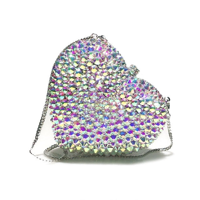 Romantic Heart-Shaped Evening Bag