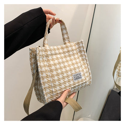 Houndstooth Tote Bag