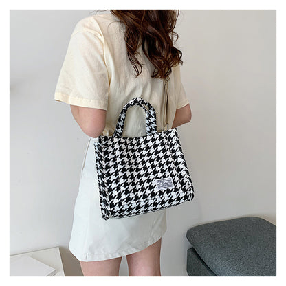 Houndstooth Tote Bag