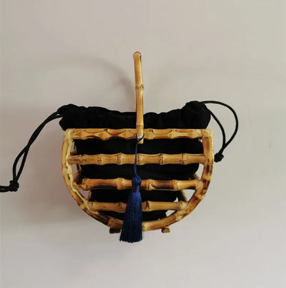 Handmade Tassel Bamboo Knot Bag