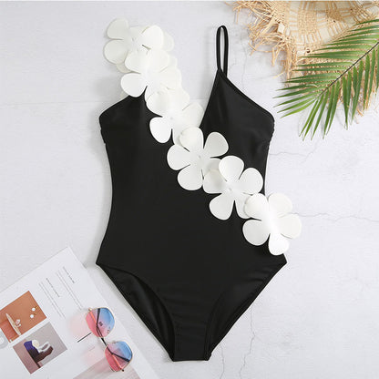 3D Flower Print Swimwear Beach Dress Cover Up