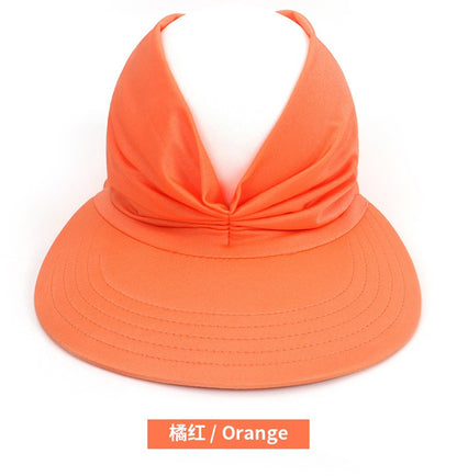 Trendy Visor-Style Baseball Cap with Open Top