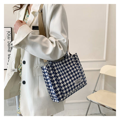 Houndstooth Tote Bag