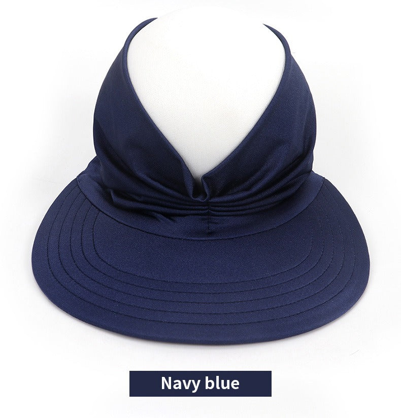 Trendy Visor-Style Baseball Cap with Open Top