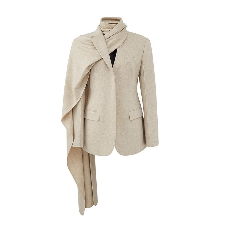 Combo Scarf Blazer