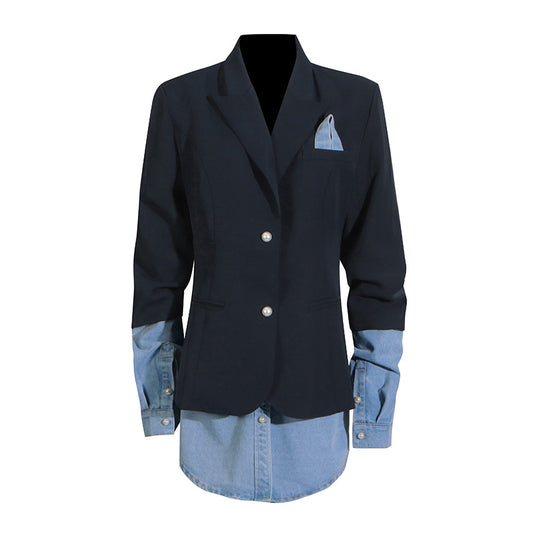 Splicing Suit Jacket