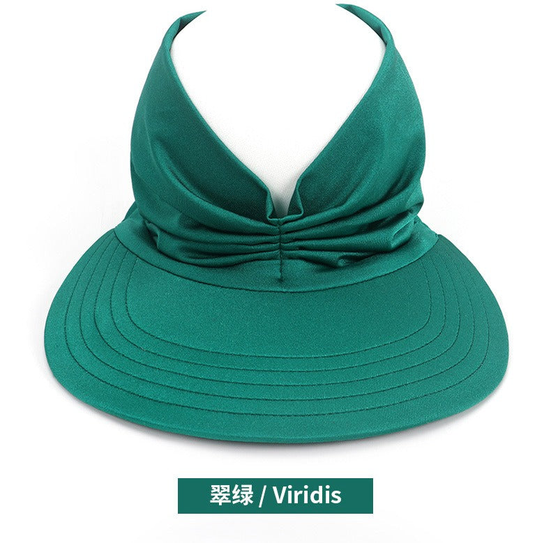 Trendy Visor-Style Baseball Cap with Open Top