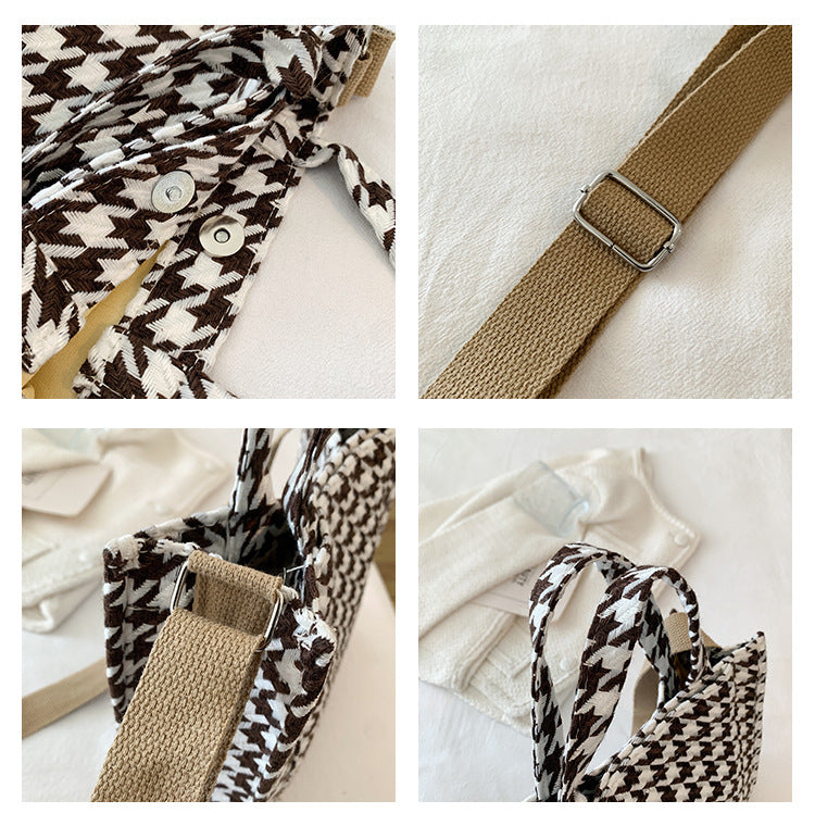 Houndstooth Tote Bag