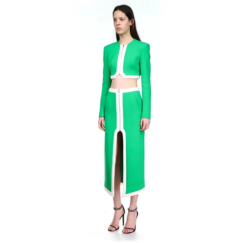 Long-sleeved Jacket Skirt Two-piece Suit