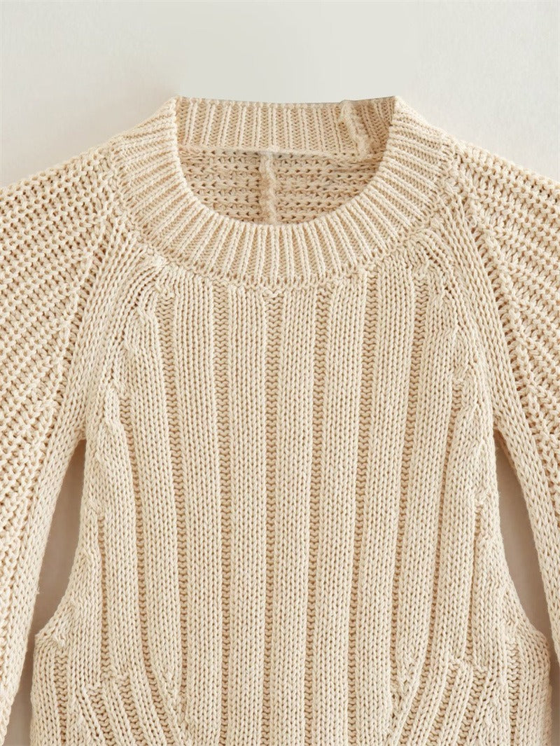 Long Sleeve Threaded Sweater