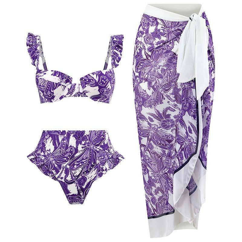 Vintage Three-Piece Swimsuit Set