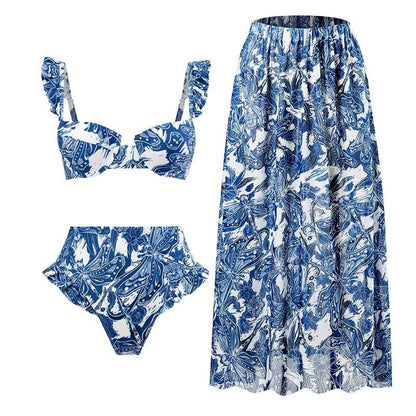 Vintage Three-Piece Swimsuit Set