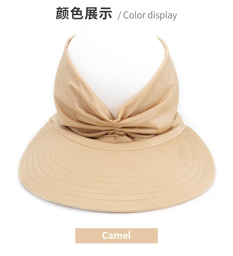 Trendy Visor-Style Baseball Cap with Open Top