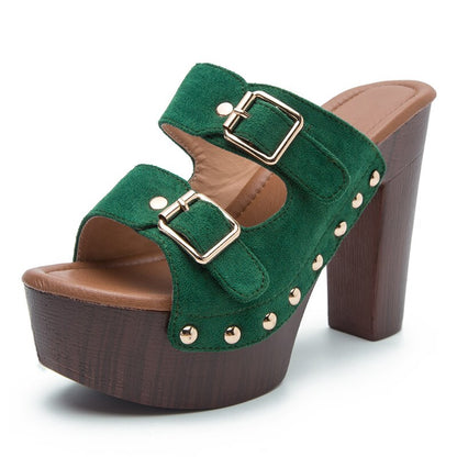 Rivet Punk Gothic Platform Sandals