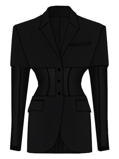 Slim Fit Single-Breasted Jacket