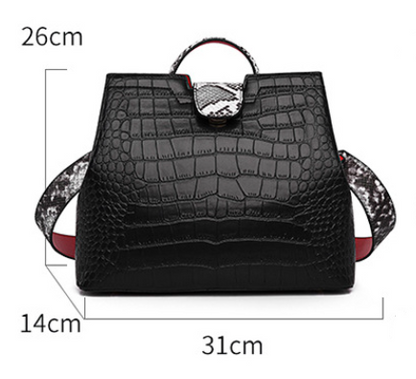 Crocodile Texture Handbag