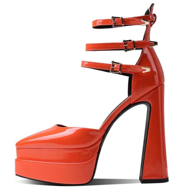 Ultra-High Heel Shallow Mouth Mary Jane Heels