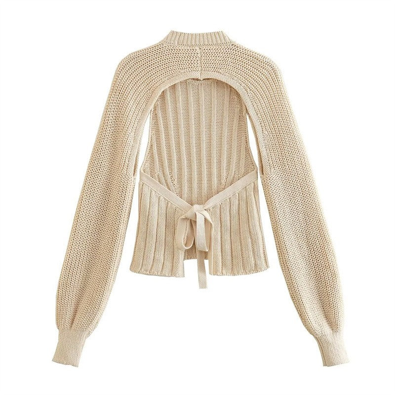 Long Sleeve Threaded Sweater