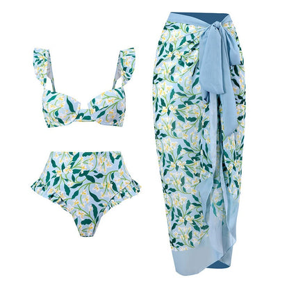 Vintage Three-Piece Swimsuit Set