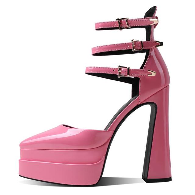 Ultra-High Heel Shallow Mouth Mary Jane Heels