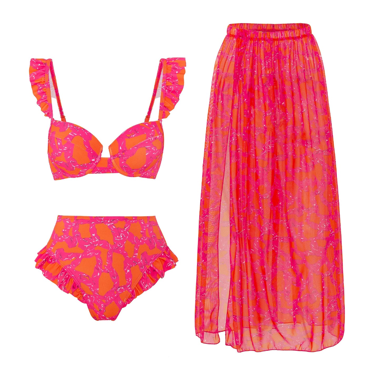 Vintage Three-Piece Swimsuit Set