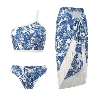 Vintage Three-Piece Swimsuit Set