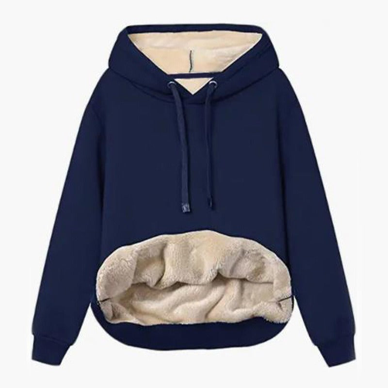 Warm Lamb Fleece Pocket Hooded Jacket