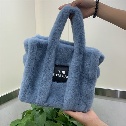 Wool Like Plush Tote Bag