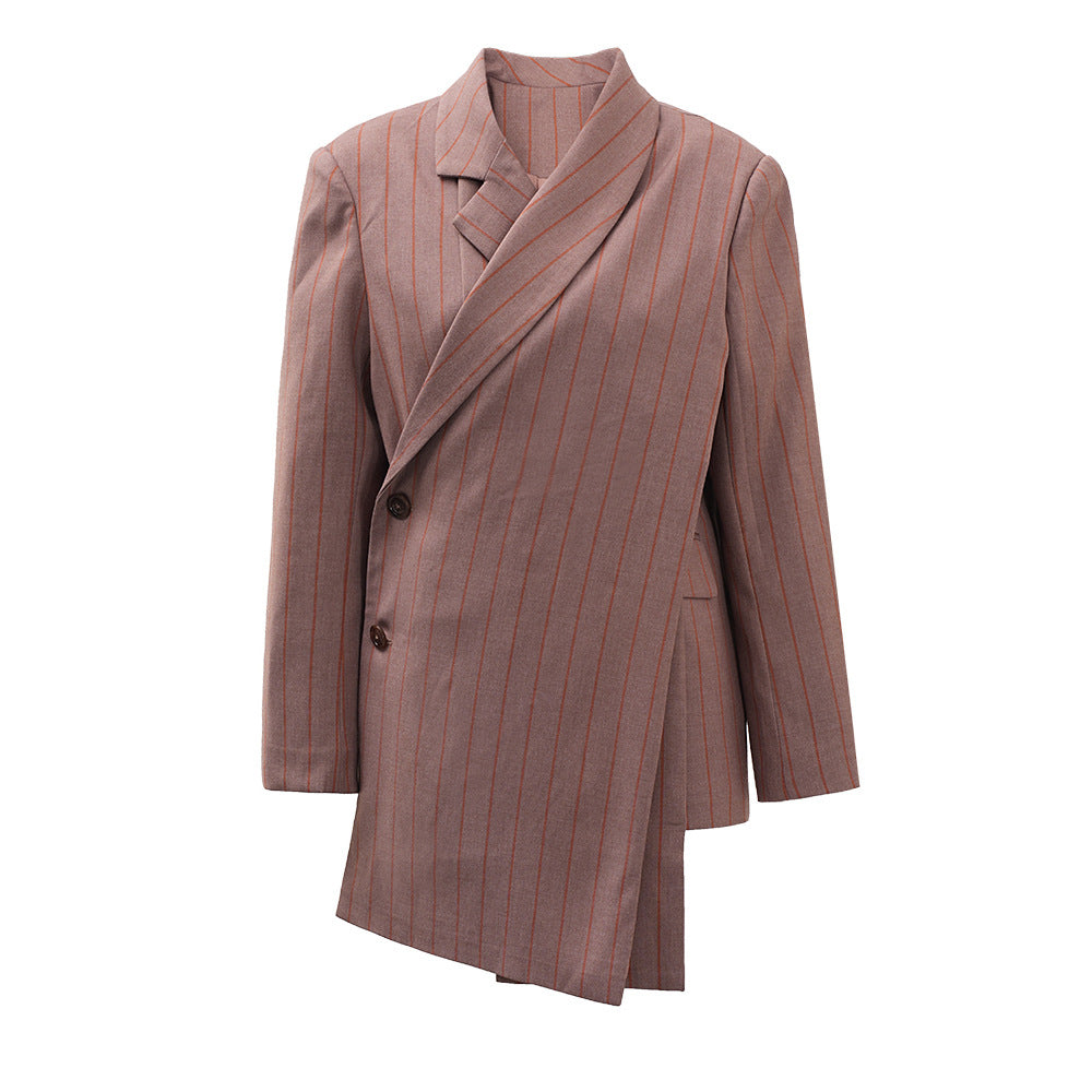 Deconstructed Asymmetrical Suit Jacket