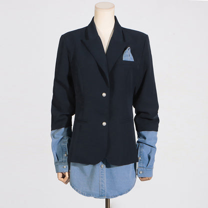 Splicing Suit Jacket