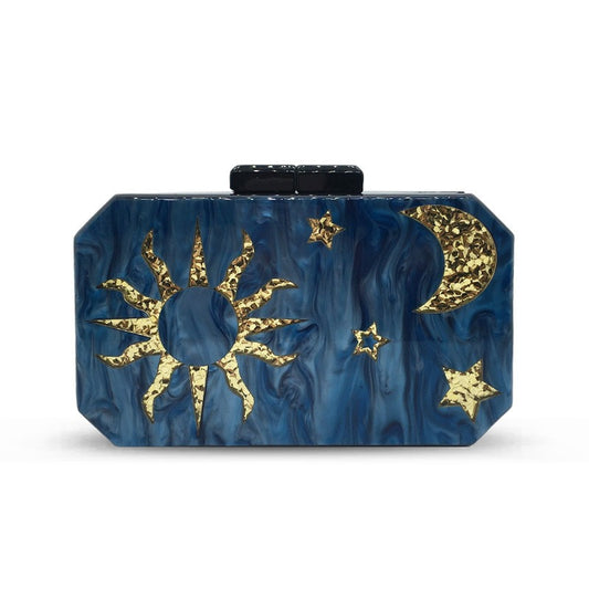 Dark Blue Acrylic Handbag