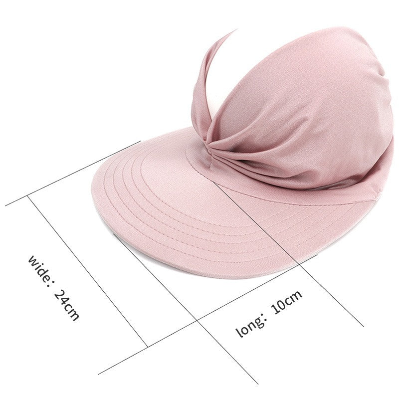 Trendy Visor-Style Baseball Cap with Open Top