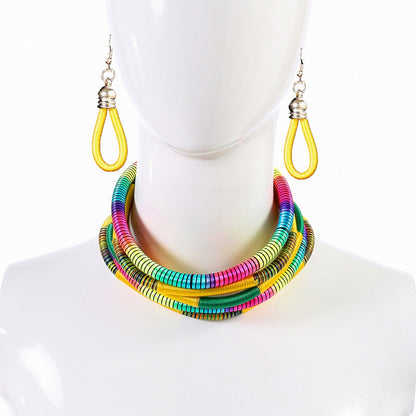 Hand woven African style Necklace