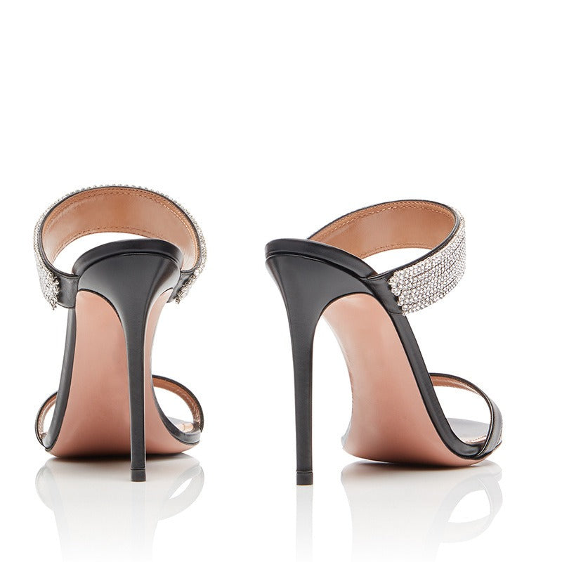 Open-Toe, Open-Heel High Heel Sandals