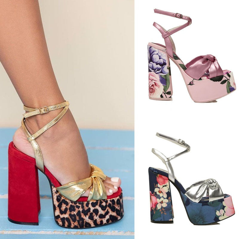 Large Platform, Thick High, Fish Mouth Sandals