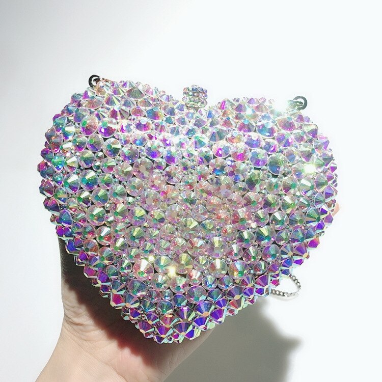 Romantic Heart-Shaped Evening Bag