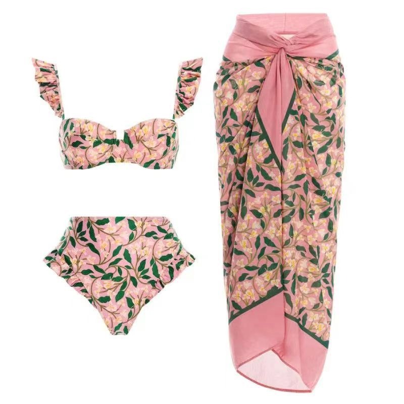 Vintage Three-Piece Swimsuit Set