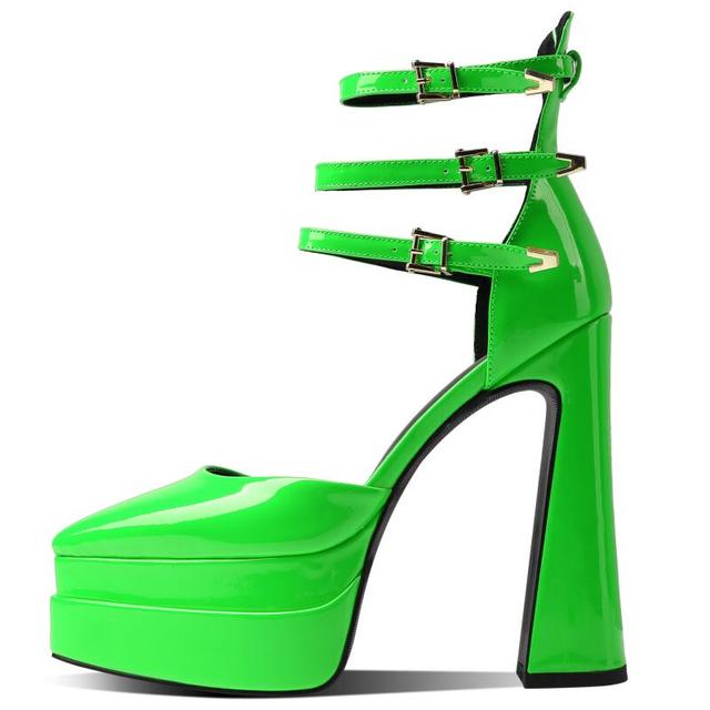 Ultra-High Heel Shallow Mouth Mary Jane Heels