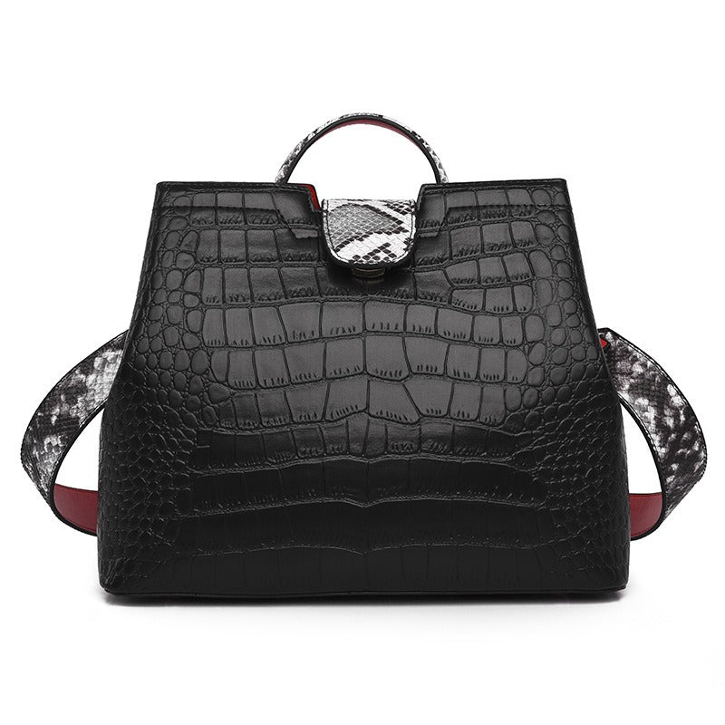 Crocodile Texture Handbag