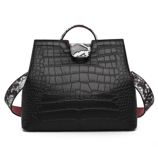 Crocodile Texture Handbag