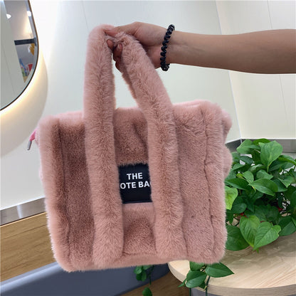 Wool Like Plush Tote Bag