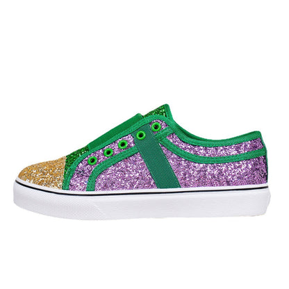 Shallow Mouth Colorful Round Head Sequin Shoes