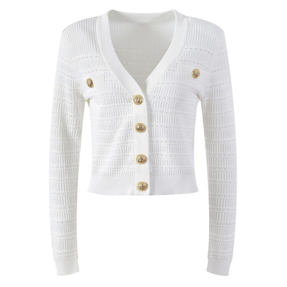 Designer V-Neck Cardigan